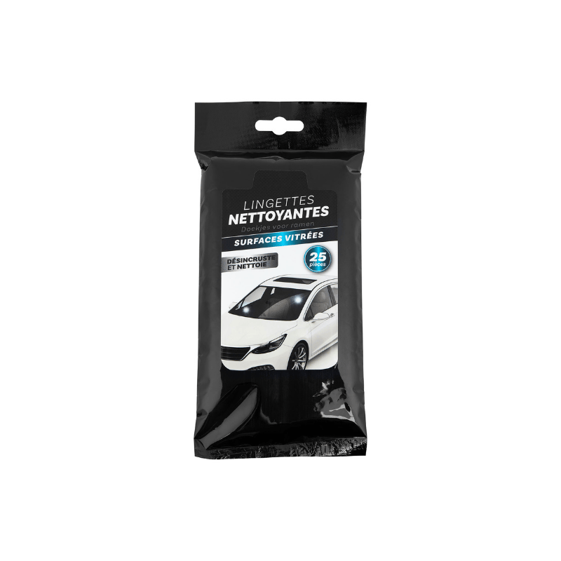 LINGETTES NETTOYANTES POUR SURFACES VITRÉES