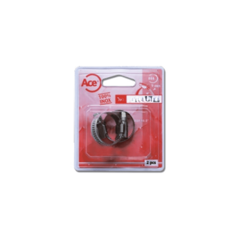 Blister 2 colliers bande pleine 9 mm W4 32-50