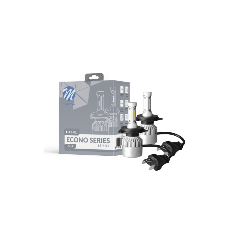 ENSEMBLE AMPOULE LED H4 H/L